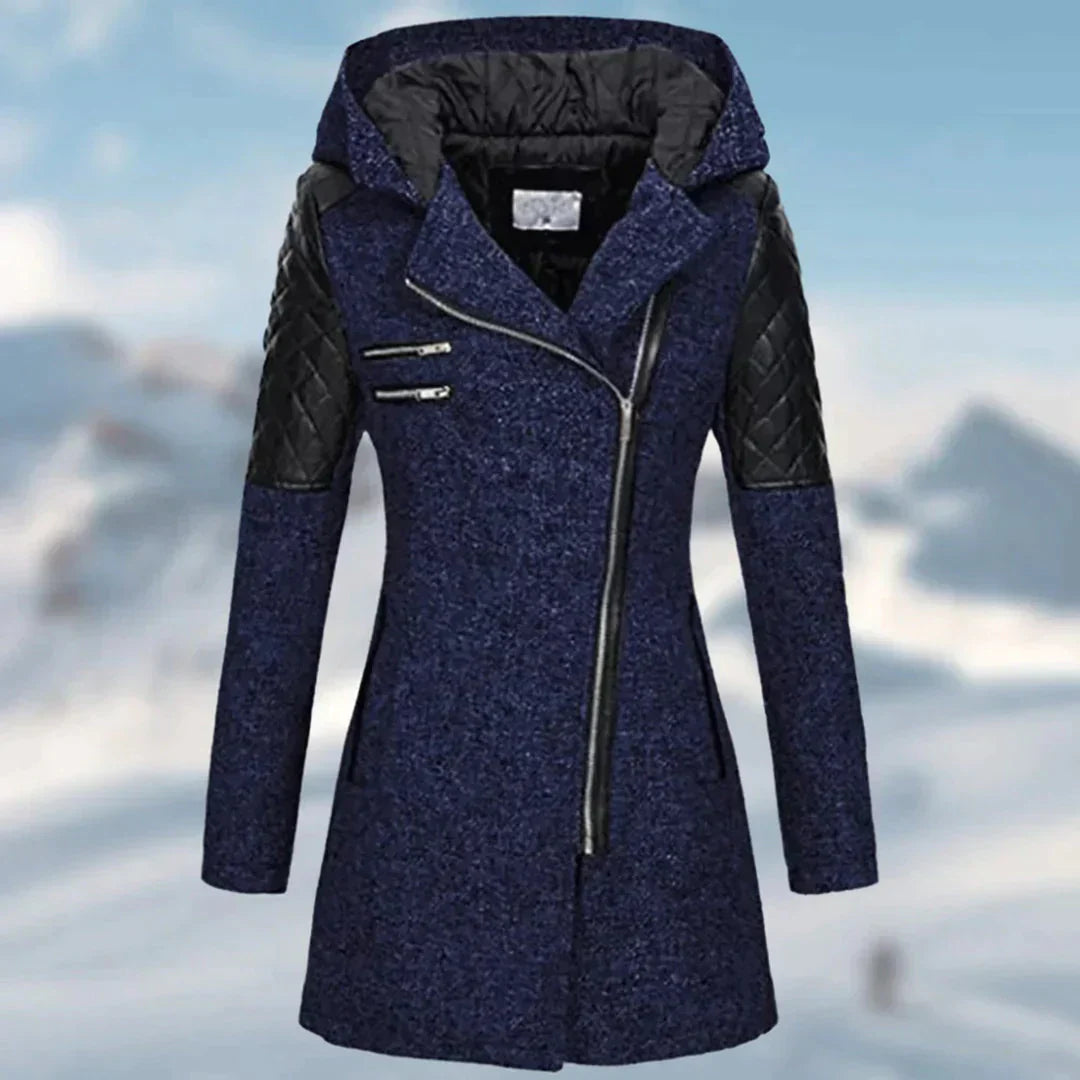 Vrouwen Lange Winterjas met kapucijners
