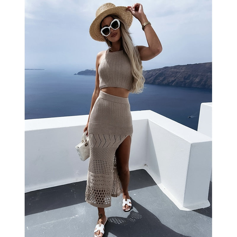 Two piece set gehaakt