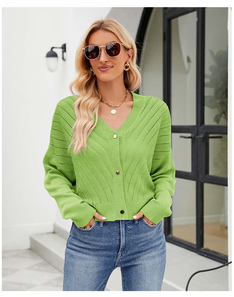 Groene cardigan