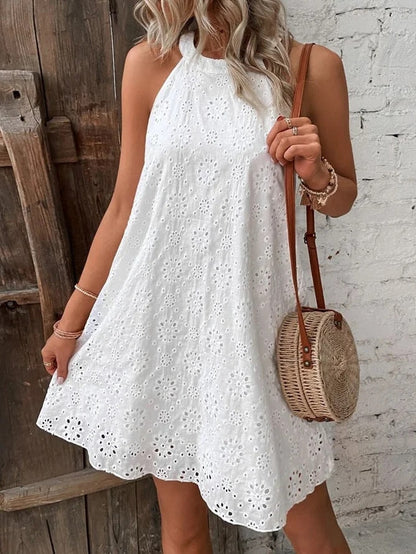 Broderie jurk