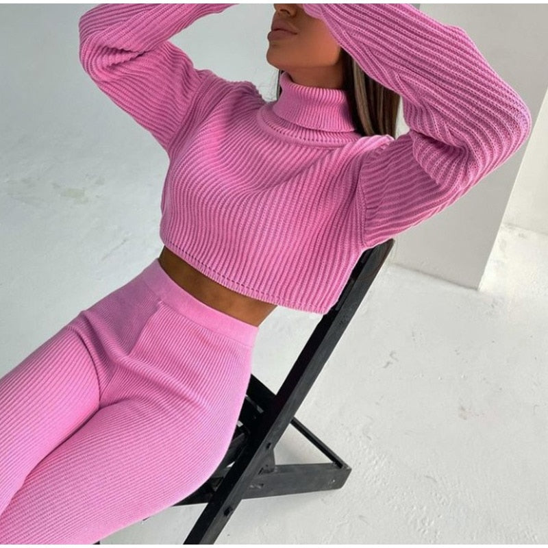 Roze comfy two piece set