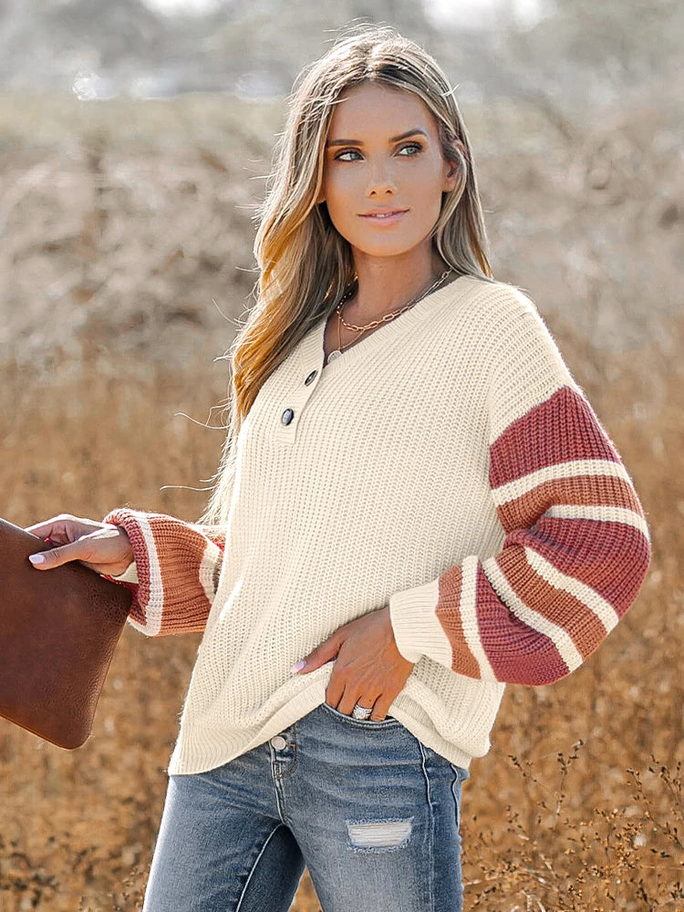 Trice | Casual trui met V-hals