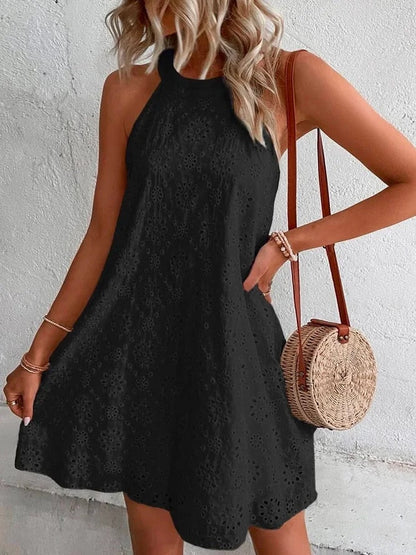 Broderie jurk