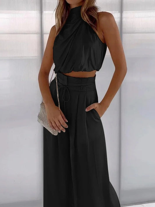Satijnen two piece set