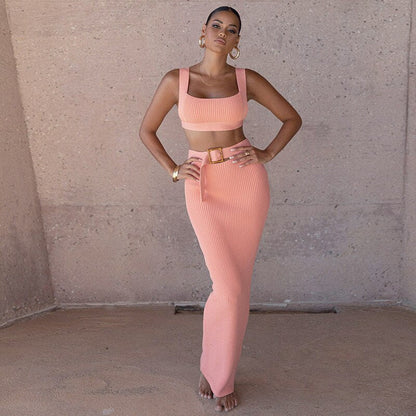 Two piece set maxi rok