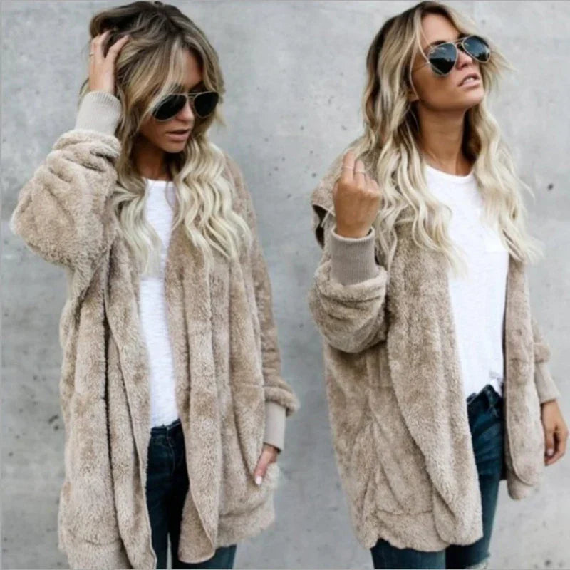 Lovie - Warme oversized Fleece-Jas voor Dames
