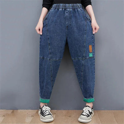 ModeParisienne® Lilwen - Wijde Oversized Enkel-Lange Jeans