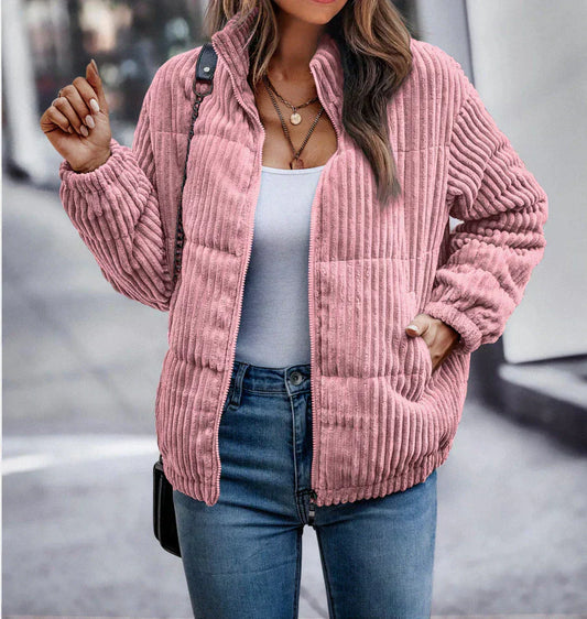 Rica - Stijlvolle Winter Corduroy Jas voor Vrouwen