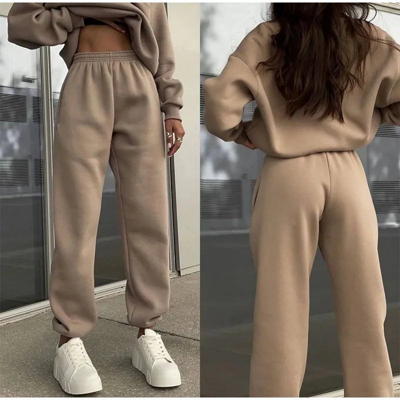 Rei - 2-Delige Casual Solid Sweater Set voor Vrouwen