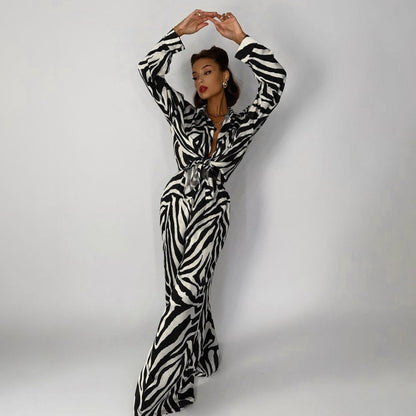Two piece set zebra