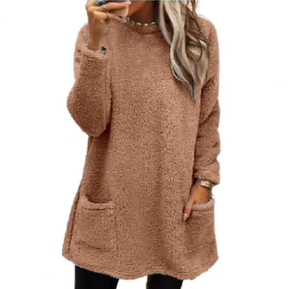Dani Fleece Sweater | Super warm lange fleece trui voor dames