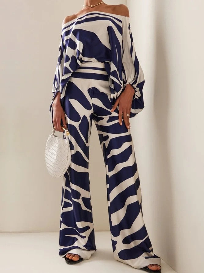 Off-shoulder two piece set