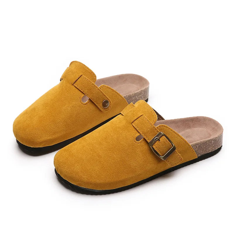 ModeParisienne® Matilda - Dichte Teen Slippers Suède