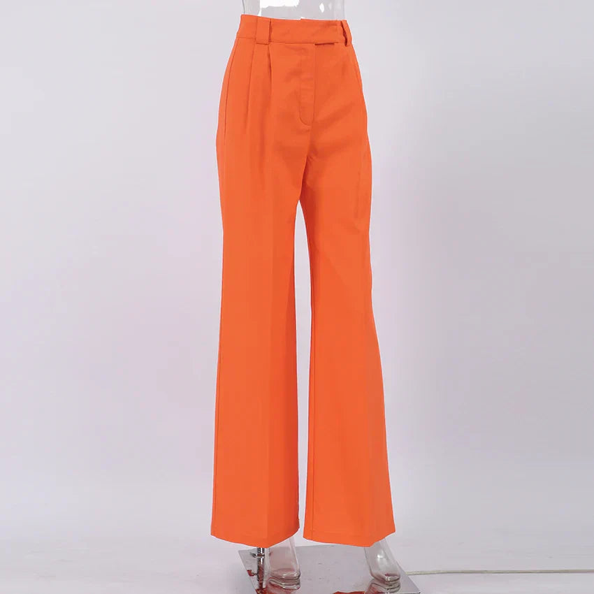 Grace | wijde hoge taille broek