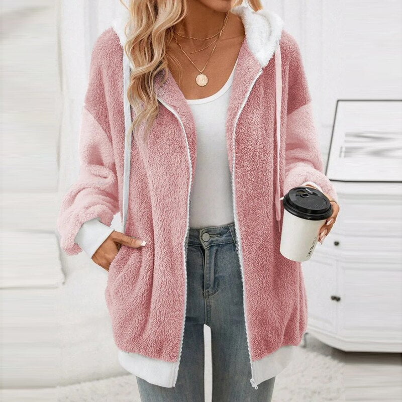 Trui met lange mouwen en capuchon