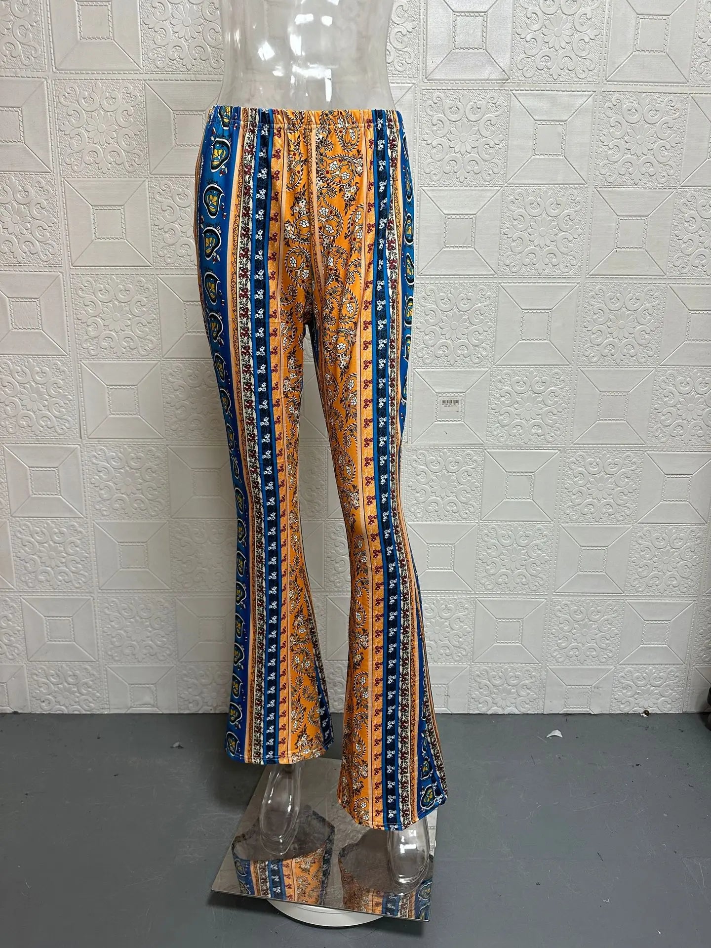 Kleurrijke Vintage uitlopende broek - Blake