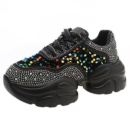 Sneakers met glitters