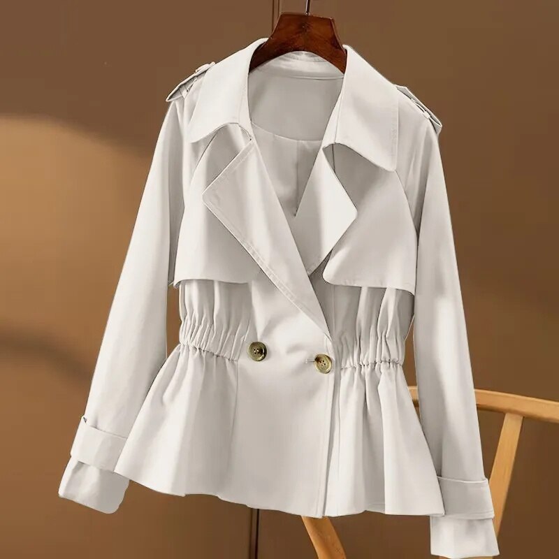 Witte trenchcoat