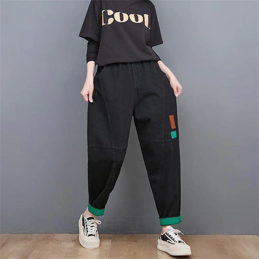 ModeParisienne® Lilwen - Wijde Oversized Enkel-Lange Jeans