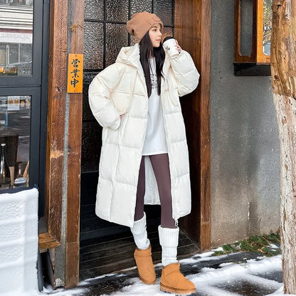 Bernita - Lang winter dons parka jack voor dames met capuchon