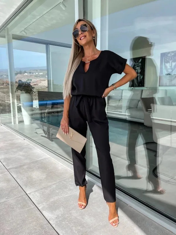 Short Sleeve Jumpsuit