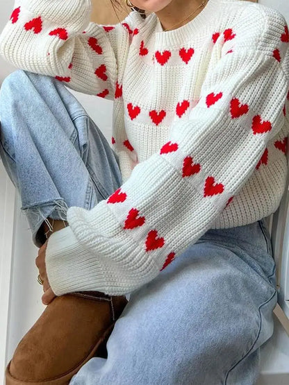 Comme Trui | Super warme gezellige hartjes trui voor dames