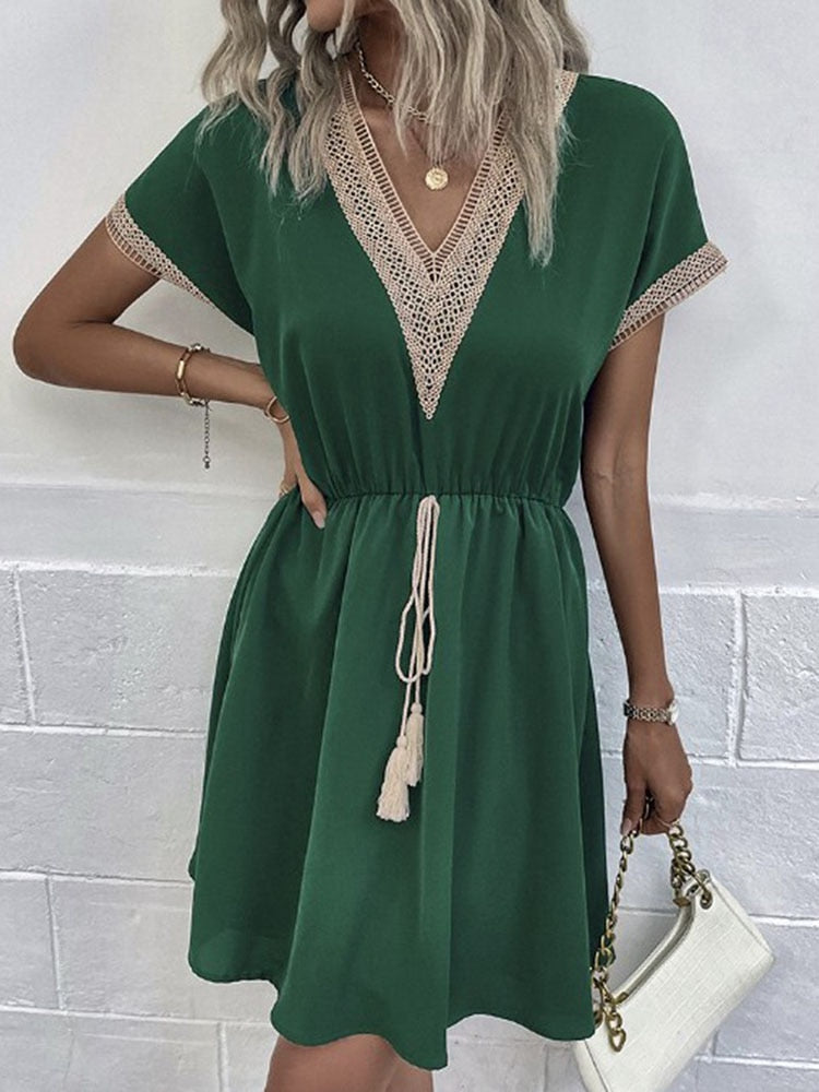 Flare boho jurk
