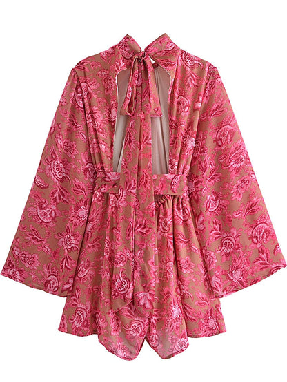 Playsuit met open rug