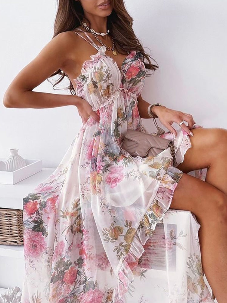 Jurk met bloemenprint