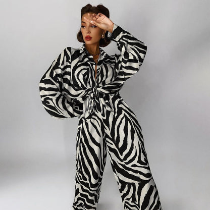 Two piece set zebra