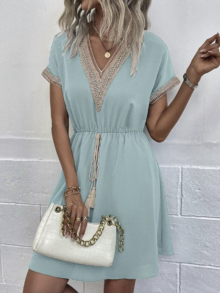 Flare boho jurk