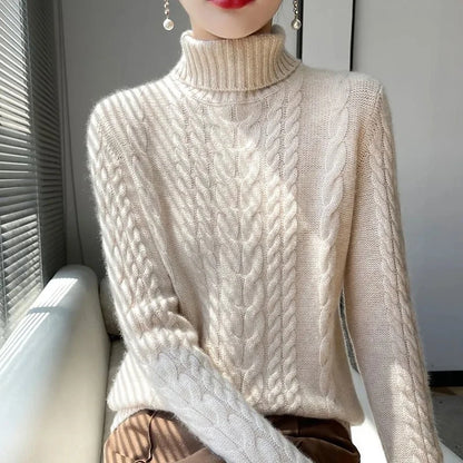 Camilla Coltrui | Stijlvolle wollen kabel coltrui voor dames