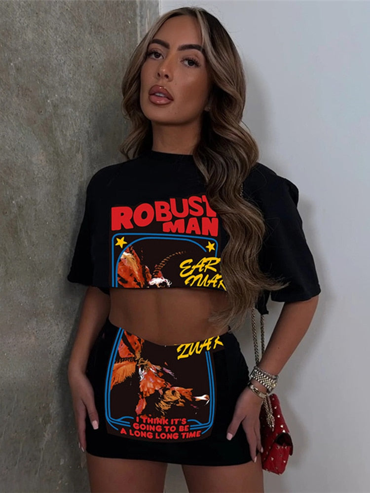 Two piece set print