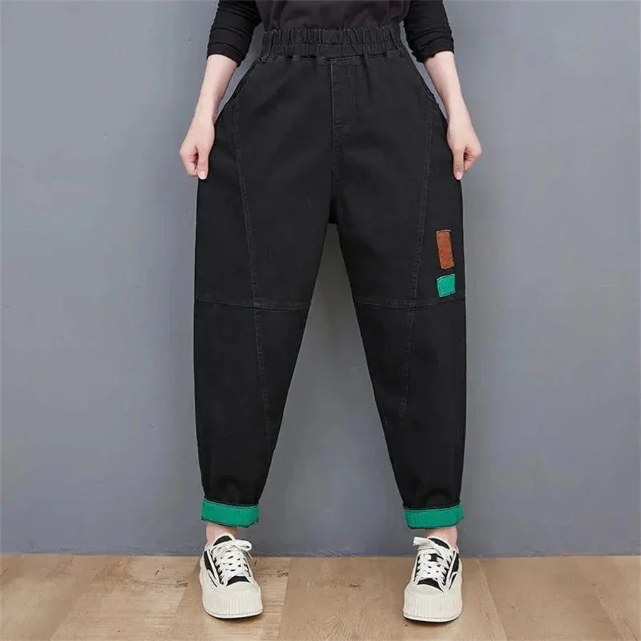 ModeParisienne® Lilwen - Wijde Oversized Enkel-Lange Jeans