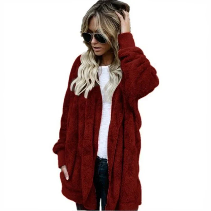Lovie - Warme oversized Fleece-Jas voor Dames