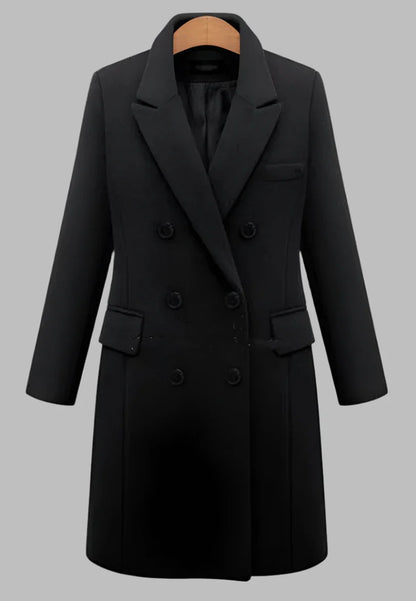 Atheta Coat | Casual warme midi jas voor vrouwen