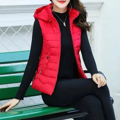 Weber Bodywarmer | Ultra lichte dons bodywarmer voor dames met capuchon