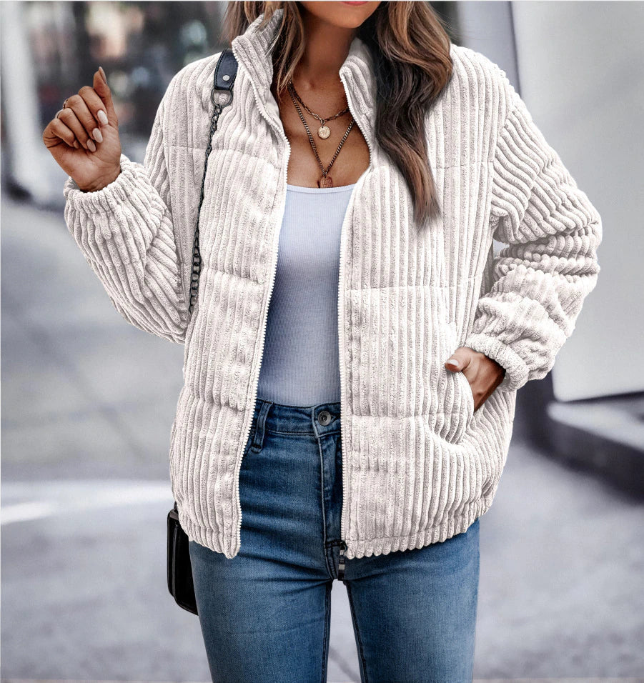 Rica - Stijlvolle Winter Corduroy Jas voor Vrouwen