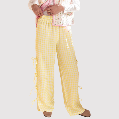 Alex - Stijlvolle en Comfortabele Zomerbroek met Wijde Pijpen voor Vrouwen