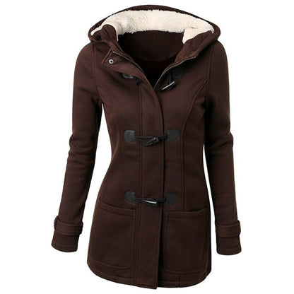 Ladonna - Lange Winterjas met Capuchon voor Vrouwen