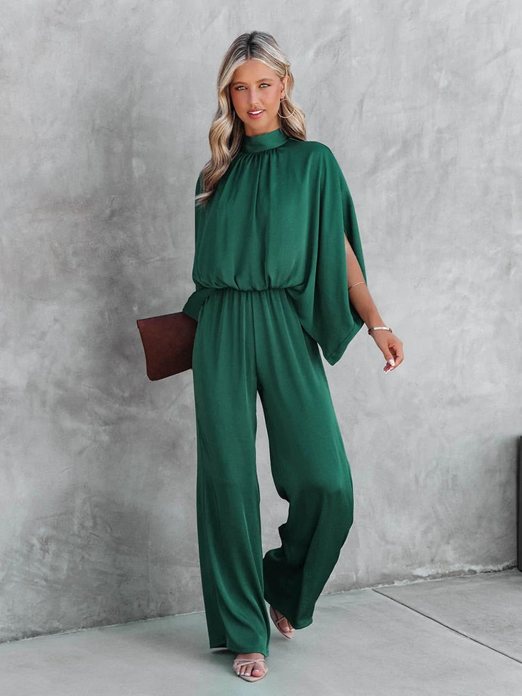 Clarinda - Elegante groene jumpsuit
