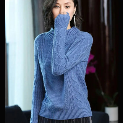 Clara Coltrui | Stijlvolle wollen kabel coltrui voor dames