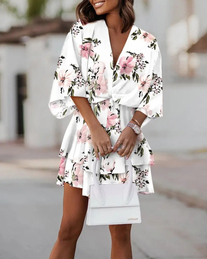 Olive - Bohemian Mini Jurk voor Zomer