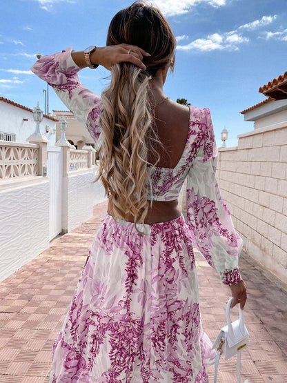 Maxi cut out jurk