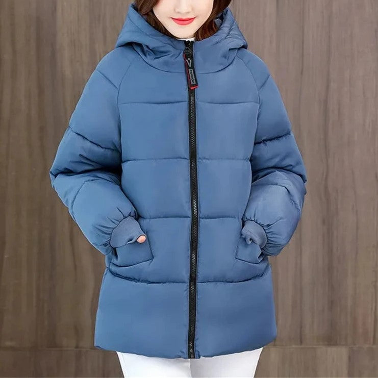 ModeParisienne® Brina - Overgrote Gewatteerde Parka met Capuchon van Katoen
