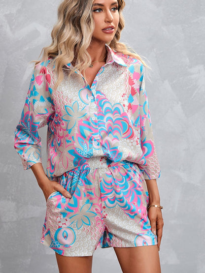 Two piece setje met print