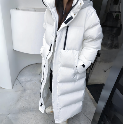 ModeParisienne® Isabel - Wind- en waterdichte lange donsjas