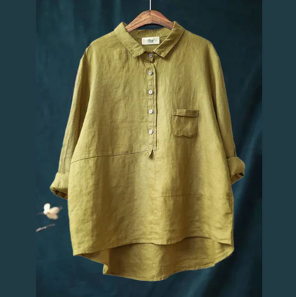 Olivia | oversized linnen blouse