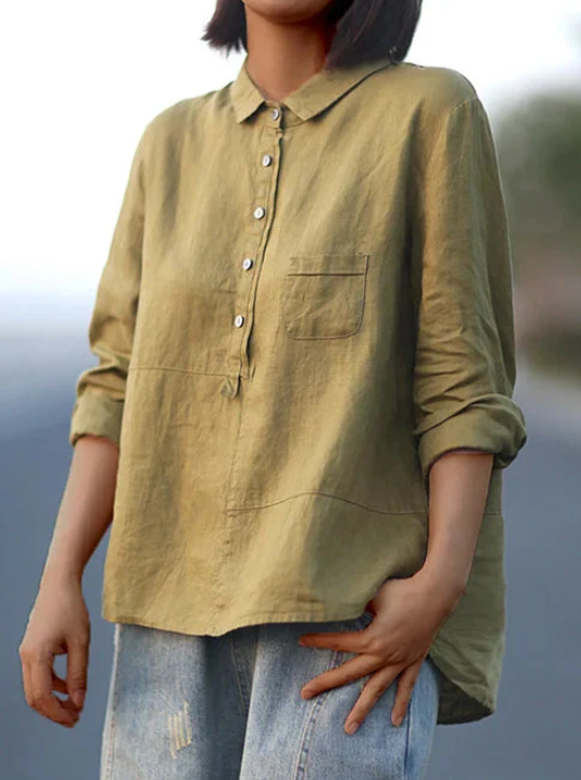 Olivia | oversized linnen blouse