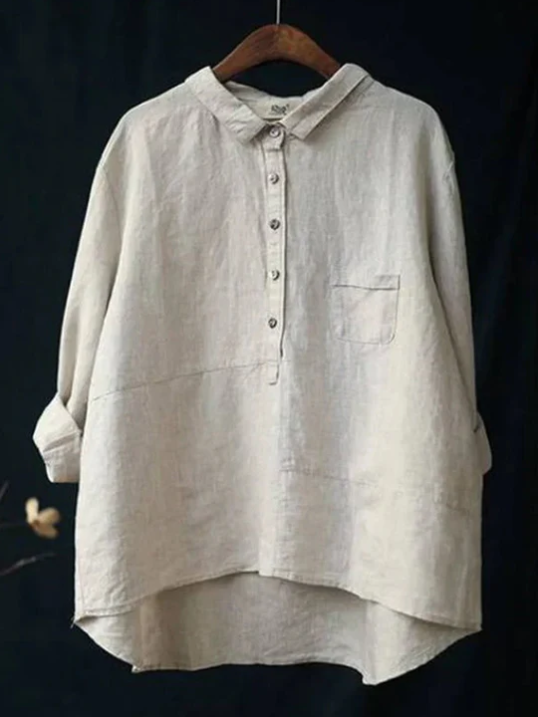 Olivia | oversized linnen blouse